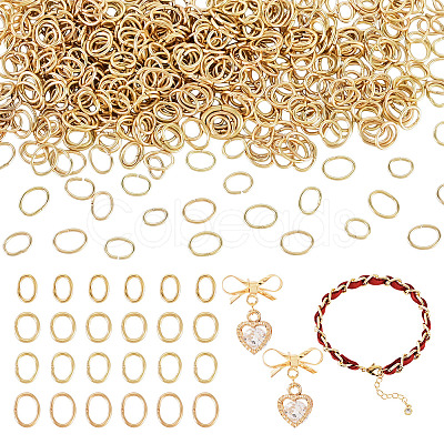 600Pcs 4 Styles 304 Stainless Steel Jump Rings STAS-TA0006-43C-1