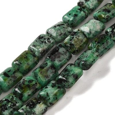 Dyed Natural African Turquoise(Jasper) Beads Strands G-G085-A06-01-1