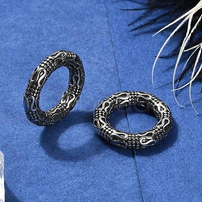 Snake Ring 316 Surgical Stainless Steel Hoop Nose Rings EJEW-G416-19A-AS-1