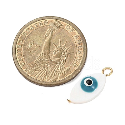 Natural Freshwater Shell Pendants PALLOY-JF04548-01-1