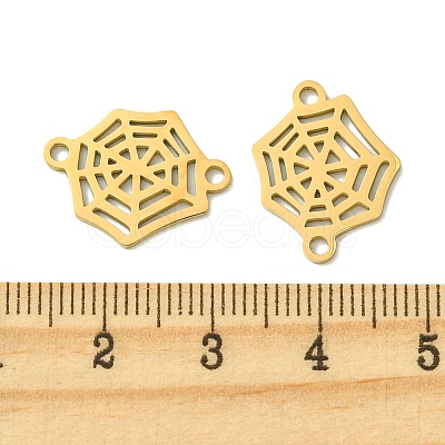 201 Stainless Steel Connector Charms STAS-U003-02G-1