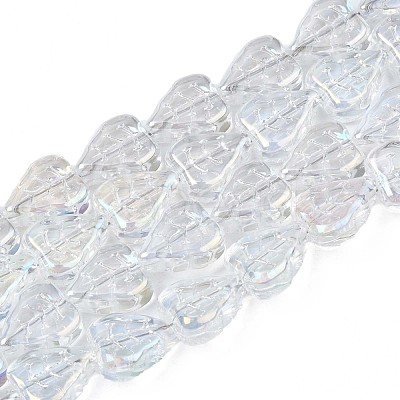 Electroplate Glass Beads Strands EGLA-S188-16-B04-1