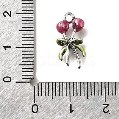 Alloy Enamel Pendants ENAM-P260-03C-AS-1