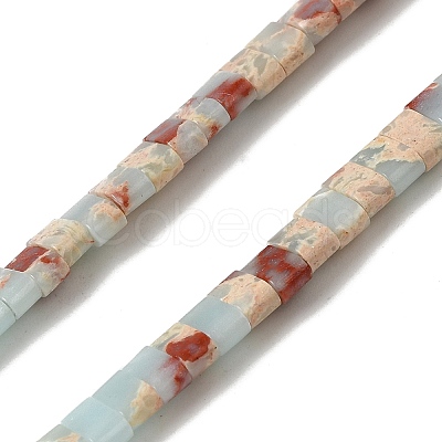 Synthetic Aqua Terra Jasper Beads Strands G-Z045-A19-01-1