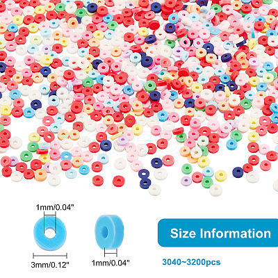 Handmade Polymer Clay Beads CLAY-FH0001-01A-M-1