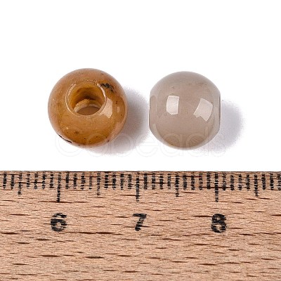 Natural Yellow Aventurine European Beads G-Q607-02C-1
