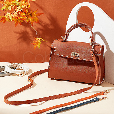5Pcs 5 Colors Adjustable PU Leather Bag Shoulder Straps DIY-PH0013-79G-1