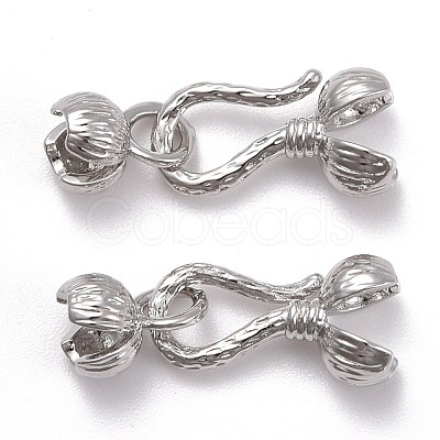 Locking Double Brass Bead Tips KK-Z018-14P-1