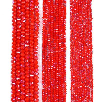 Electroplate Opaque Solid Color Glass Beads Strands EGLA-A044-P1mm-L22-1