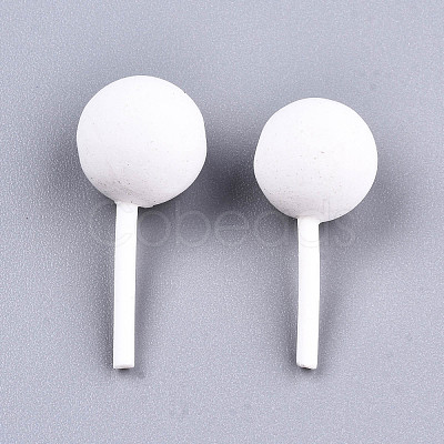 Handmade Polymer Clay 3D Lollipop Beads X-CLAY-T016-82G-1