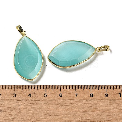 Cat Eye Pendants G-K338-08G-09-1