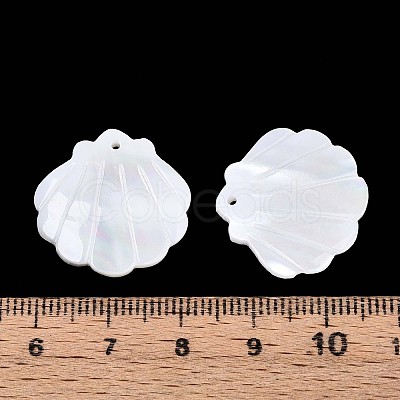 Natural Shell Carved Pendants SSHEL-T017-33-1