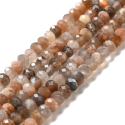 Natural Multi-Moonstone Beads Strands G-I341-06-1