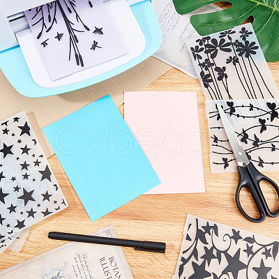 Plastic Embossing Folders DIY-WH0186-49-1