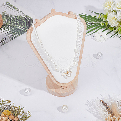 Wooden Necklace Display Stands NDIS-WH0003-024-1