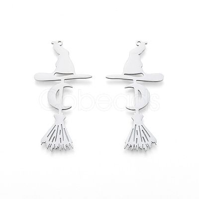 Non-Tarnish Halloween 201 Stainless Steel Big Pendants STAS-N090-LA984-1-1