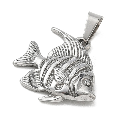 304 Stainless Steel Pendants STAS-B141-03F-P-1