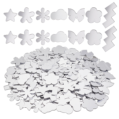 210 7 Styles Self Adhesive Acrylic Cabochons DIY-PH0023-16A-1