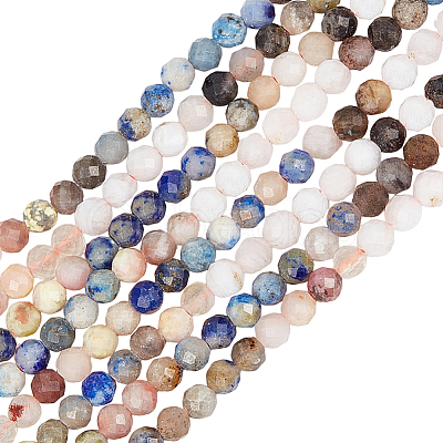 Beebeecraft 2 Strands Natural Mixed Gemstone Beads Strands G-BBC0001-31-1