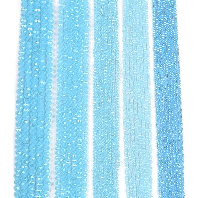 Electroplate Glass Beads Strands LS-EGLA-A044-J8mm-A04-1