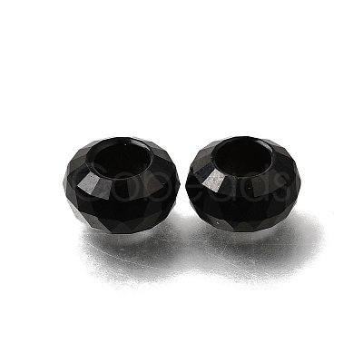 Natural Obsidian European Beads GG-NH0003-A17-1