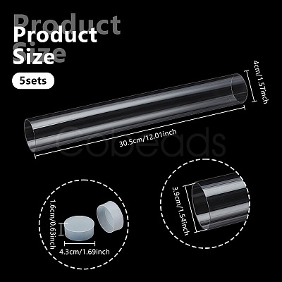 Transparent PC Plastic & PE Bead Storage Tubes AJEW-WH0596-948E-1