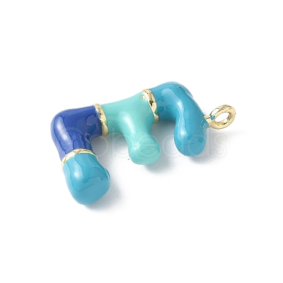 Brass Enamel Pendants KK-E093-03G-E-02-1