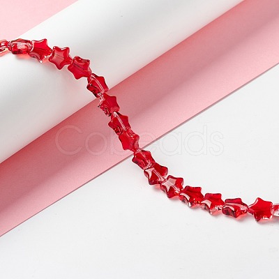 Transparent Glass Beads Strand GLAA-F112-02C-1