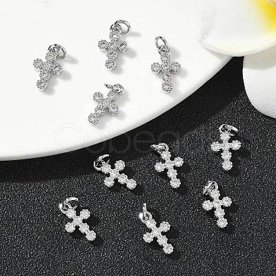 SHEGRACE Brass Micro Pave Cubic Zirconia Pendants XGRQ3D036-491P-1