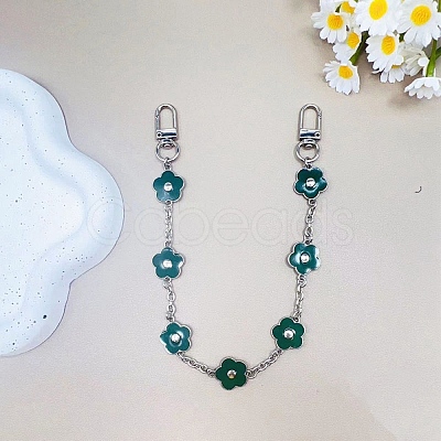 Alloy Enamel Phone Phone Hand Strap Chains PALLOY-WH0816-038E-1