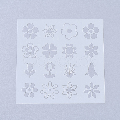 Plastic Reusable Drawing Painting Stencils Templates X-DIY-L026-106C-1