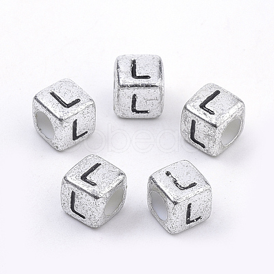 Plated Acrylic Beads PB43C9308-L-1