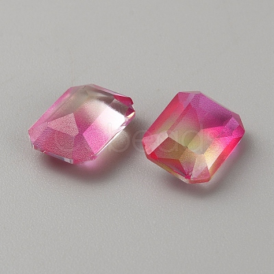 130Pcs Gradient Color Transparent Resin Cabochons RESI-TAC0018-30F-1