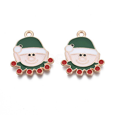 Christmas Alloy Enamel Pendants ENAM-Q442-51-1