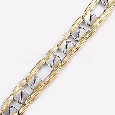 Men's 304 Stainless Steel Figaro Chain Bracelets X-BJEW-I238-11A-1
