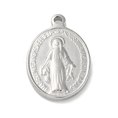 Anti-Tarnish 201 Stainless Steel Pendants STAS-Q015-03P-1