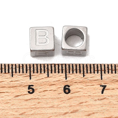 304 Stainless Steel European Beads STAS-D382-02B-P-1