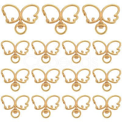 20Pcs Alloy Swivel Clasps FIND-SC0017-28G-1