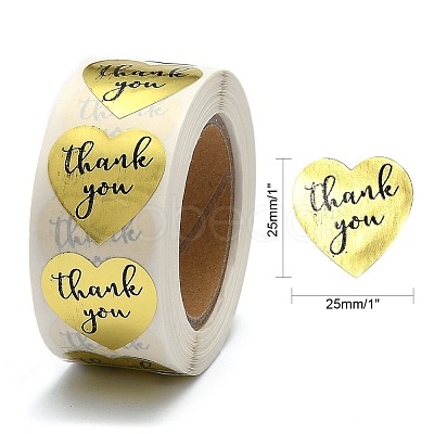 1 Inch Thank You Stickers DIY-G021-13C-1
