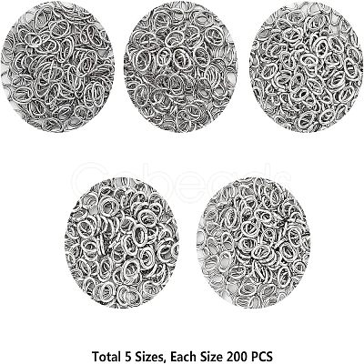 304 Stainless Steel & 316 Surgical Stainless Steel Jump Rings STAS-UN0004-51-1