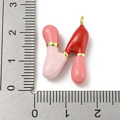 Brass Enamel Pendants X-KK-E093-03G-N-1