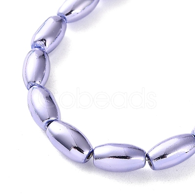 Electroplated Synthetic Non-magnetic Hematite Beads Strands G-C248-J01-8x12mm-1
