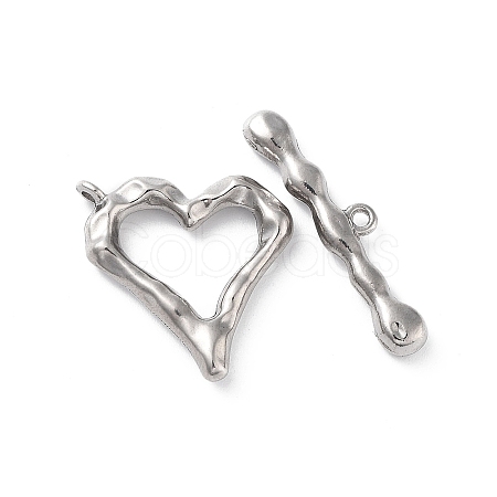 Non-Tarnish 304 Stainless Steel Toggle Clasps STAS-A092-08A-P-1