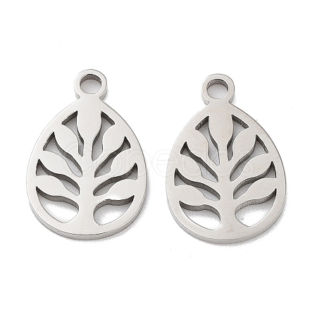 Non-Tarnish 316 Surgical Stainless Steel Charms STAS-Q314-26P-1