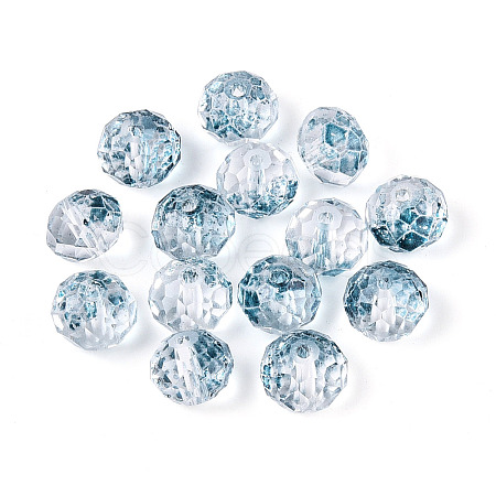 Baking Paint Transparent Glass Beads X1-GLAA-N011-10mm-03-1