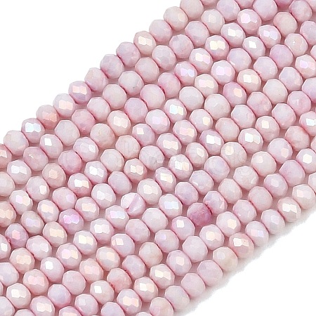 Electroplate Rondelle Glass Beads Strands GL-T021-2x2.5mm-17-20-1