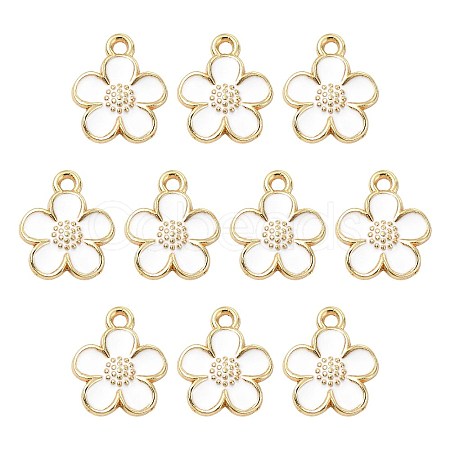 10Pcs Alloy Enamel Pendants FIND-FS0005-32C-1
