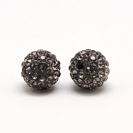 Polymer Clay Rhinestone Beads RB-A053-4mm-12-1