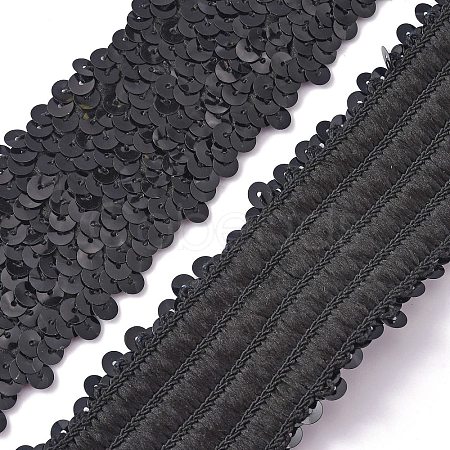 Plastic Paillette Elastic Beads OCOR-WH0079-54B-1