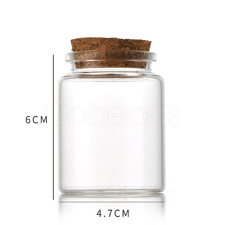 Glass Bottle CON-WH0085-73B-1